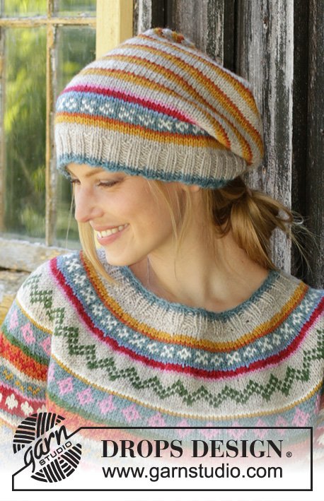 Zestaw na wzór Drops Winter Carnival Hat 1