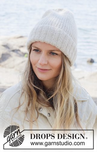 Zestaw na wzór Drops Winter Lily Hat 2