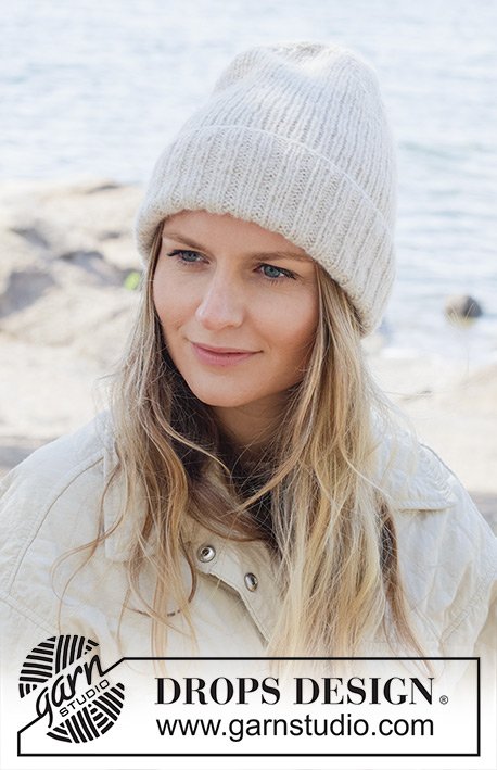 Zestaw na wzór Drops Winter Lily Hat 2