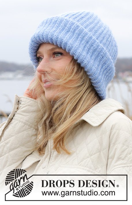 Zestaw na wzór Drops Blue Jay Hat 3