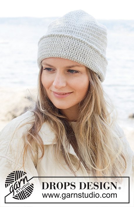 Zestaw na wzór Drops Moonlit Snow Hat 1