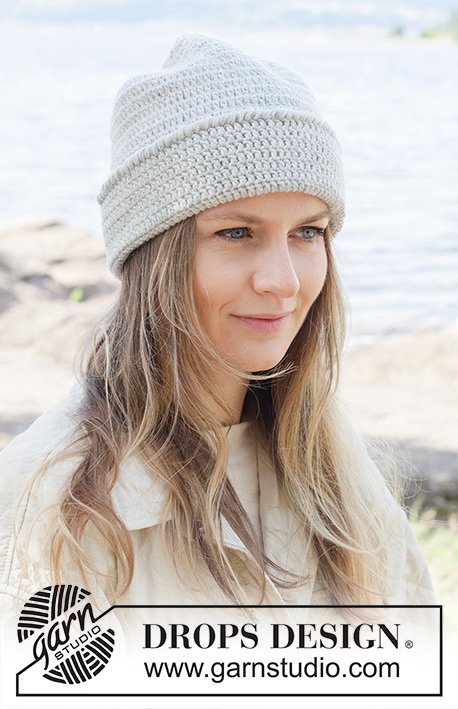 Zestaw na wzór Drops Moonlit Snow Hat 2
