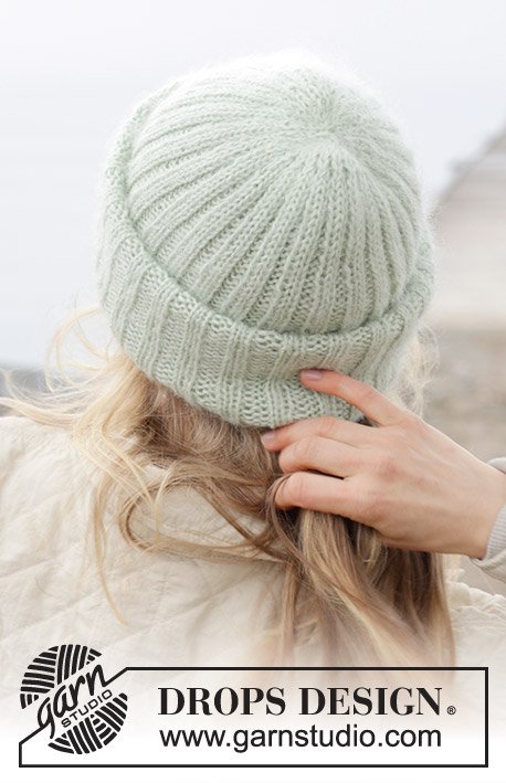 Zestaw na wzór Drops Mint Winter Hat 2