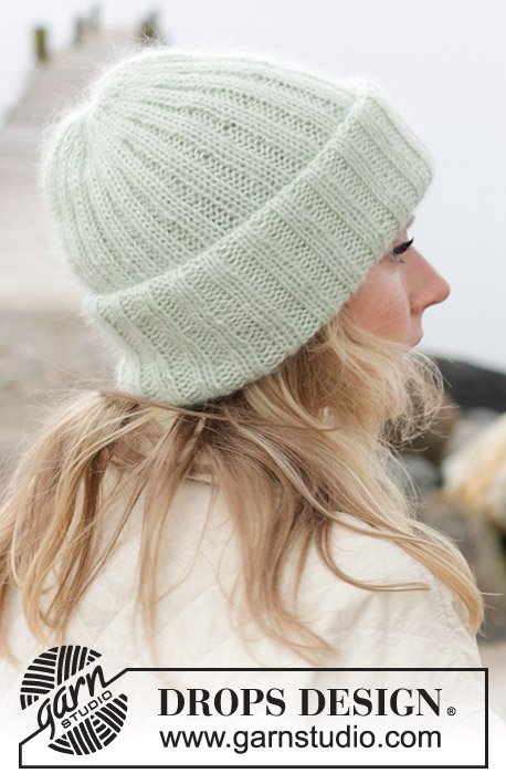 Zestaw na wzór Drops Mint Winter Hat 3