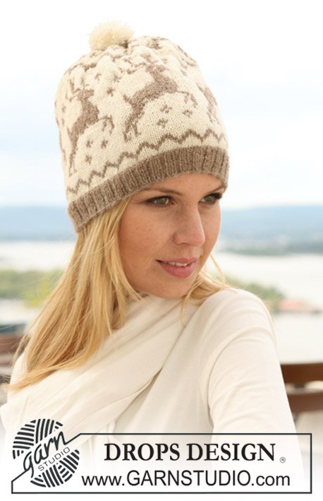 Zestaw na wzór Drops Oh Deer Hat! 1