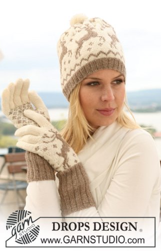 Zestaw na wzór Drops Oh Deer Hat! 2