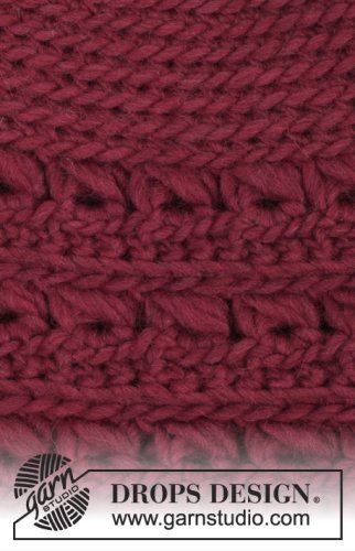 Zestaw na wzór Drops Cozy Crimson 2