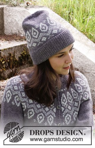 Zestaw na wzór Drops Iced Petals Hat 2