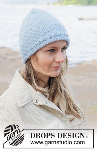 Zestaw na wzór Drops Arctic Sky Hat 1