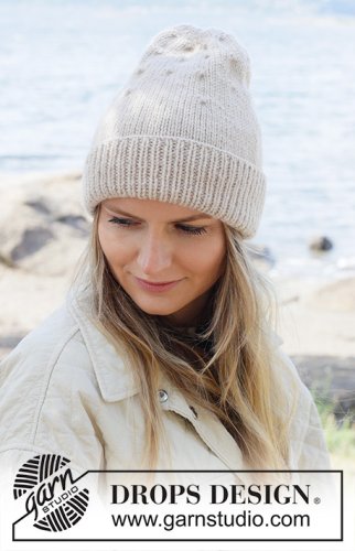 Zestaw na wzór Drops Warm Wheat Hat 2
