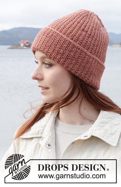 Zestaw na wzór Drops Brick Lane Hat 2