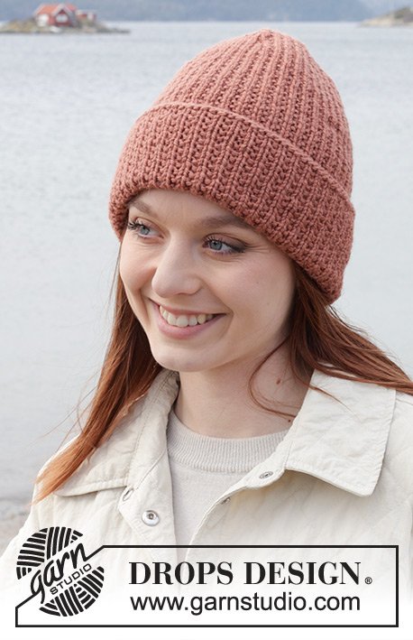 Zestaw na wzór Drops Brick Lane Hat 3