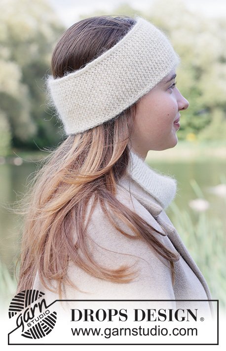 Zestaw na wzór Drops Fuzzy Wrap Headband 1