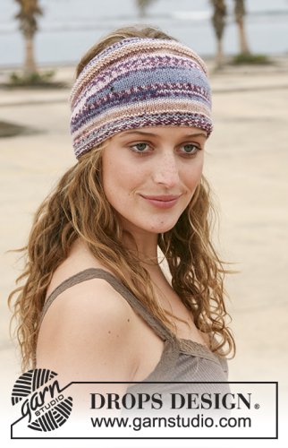 Zestaw na wzór Drops Berry Trails Headband 1