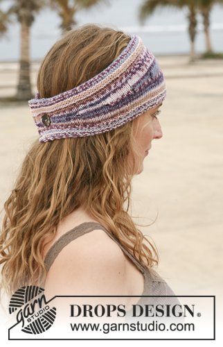 Zestaw na wzór Drops Berry Trails Headband 2