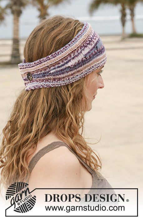 Zestaw na wzór Drops Berry Trails Headband 2
