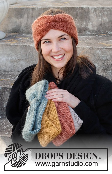 Zestaw na wzór Drops Winter Smiles Headband 1