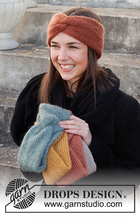 Zestaw na wzór Drops Winter Smiles Headband 4