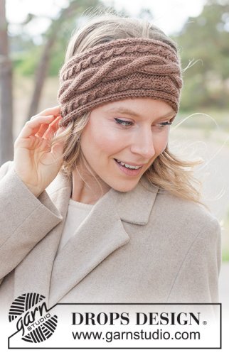 Zestaw na wzór Drops Toffee Twist Headband 2