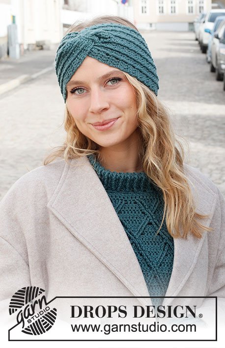Zestaw na wzór Drops Twist of Teal 1