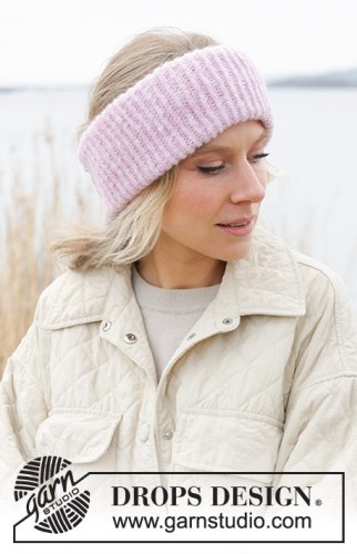 Zestaw na wzór Drops Blushing Ivy Headband 1