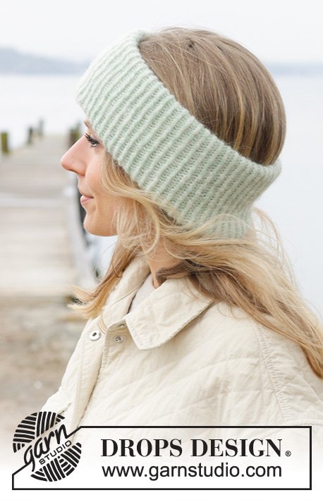 Zestaw na wzór Drops Blushing Ivy Headband 2