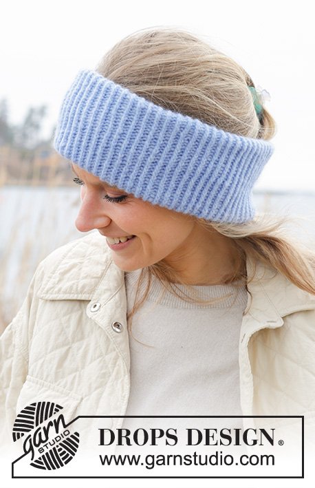 Zestaw na wzór Drops Blushing Ivy Headband 3