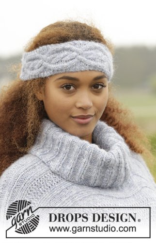Zestaw na wzór Drops Alanna Headband 1