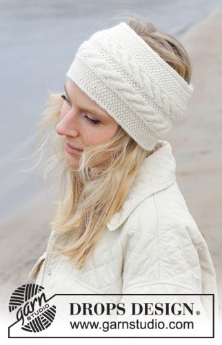 Zestaw na wzór Drops Double Twist Headband 2