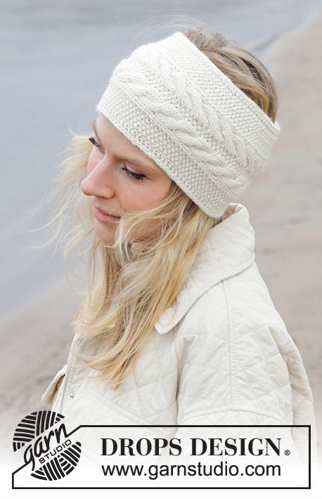 Zestaw na wzór Drops Double Twist Headband 2