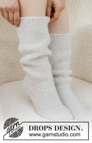 Zestaw na wzór Drops Snow White Socks 1
