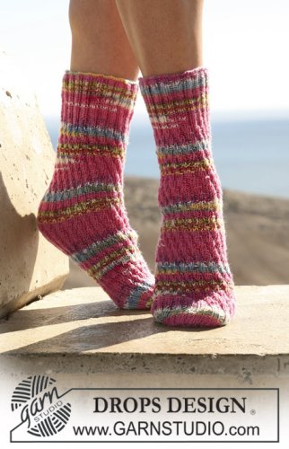 Zestaw na wzór Drops Whirlwind Socks 1