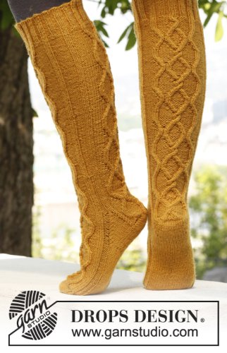 Zestaw na wzór Drops Golden Socks 2