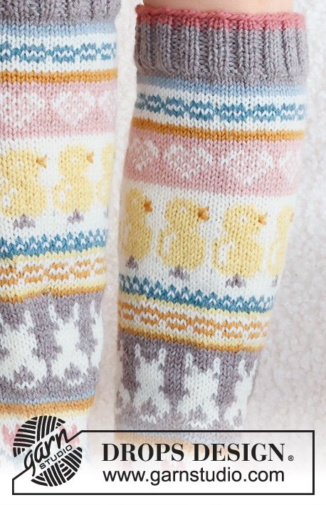 Zestaw na wzór Drops Easter Dance Socks 4