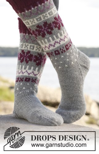 Zestaw na wzór Drops September Socks 1