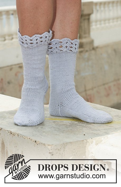 Zestaw na wzór Drops Steel and Lace 1