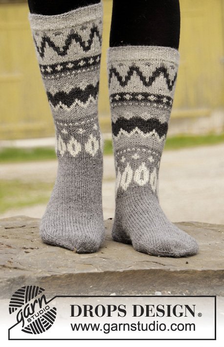 Zestaw na wzór Drops Steingard Socks 1