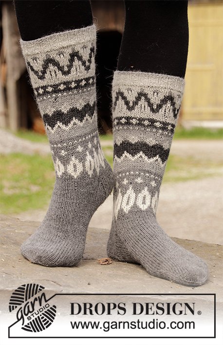 Zestaw na wzór Drops Steingard Socks 2