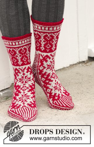 Zestaw na wzór Drops Christmas Raffle Socks 1