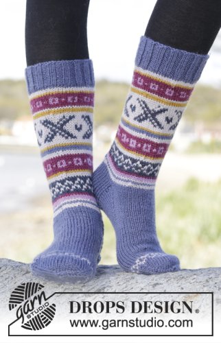 Zestaw na wzór Drops Moon Valley Socks 1
