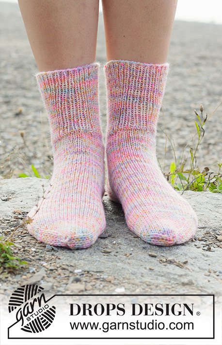 Zestaw na wzór Drops Rainbow Runner Socks 2