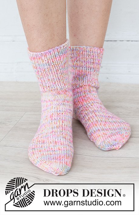 Zestaw na wzór Drops Rainbow Runner Socks 4