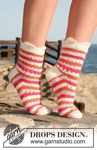 Zestaw na wzór Drops Summer Sorbet Socks 1