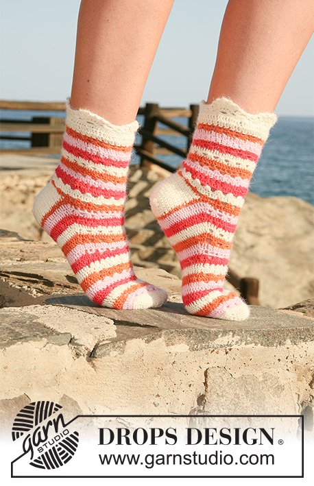 Zestaw na wzór Drops Summer Sorbet Socks 2