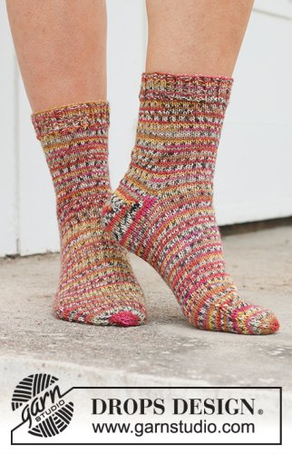 Zestaw na wzór Drops Dragon Fruit Socks 1