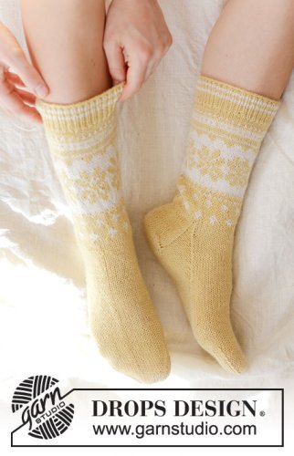 Zestaw na wzór Drops Easter Promenade Socks 1