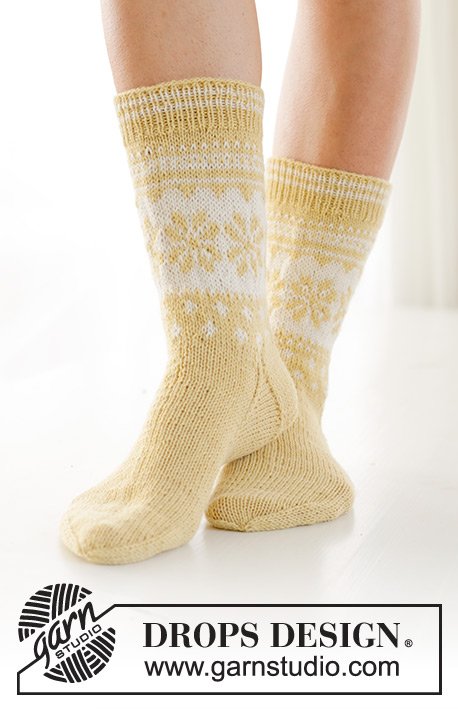 Zestaw na wzór Drops Easter Promenade Socks 3