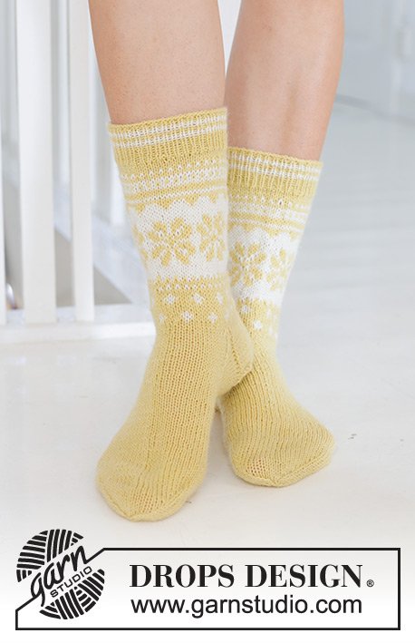 Zestaw na wzór Drops Easter Promenade Socks 4