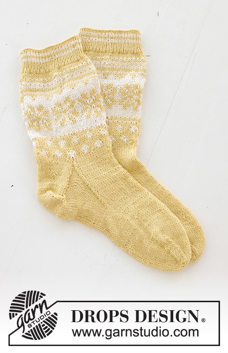 Zestaw na wzór Drops Easter Promenade Socks 5