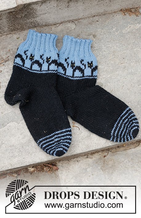 Zestaw na wzór Drops Spooky Evening Socks 5
